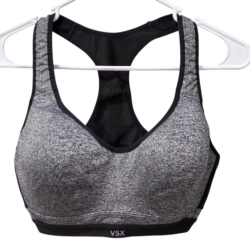 Victoria's Secret VSX Sport The Incredible Max Support Sports Bra 34DD Gray